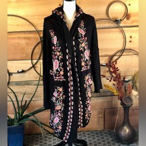 Hand Embroidered Hooded Robe